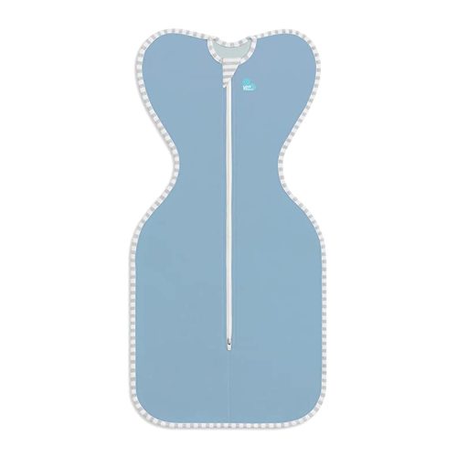 Love To Dream Swaddle UP 1.0 TOG, Dusty Blue, Small, 8-13 lbs., Dramatically Better Sleep, Allow Baby to Sleep in Their Preferred arms up Position for self-Soothing, snug fit Calms Startle Reflex