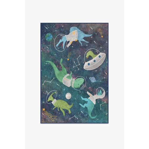 Dinosaurs in Space Rug | Ruggable US