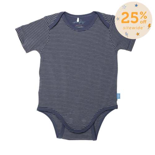 navy skinny stripe CloudStretch™ magnetic bodysuit – Magnetic Me