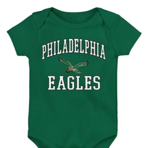 Philadelphia Philadelphia Eagles KELLYGREEN Baby #1 Design One Piece - 13347072