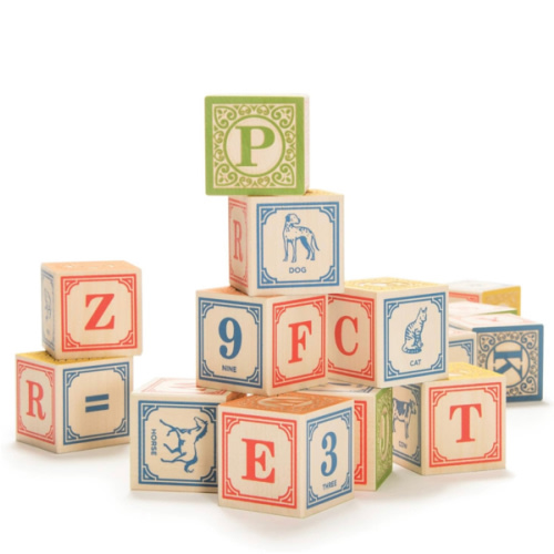 Amazon.com: Uncle Goose Classic ABC Blocks - Made in The USA : Toys & Games