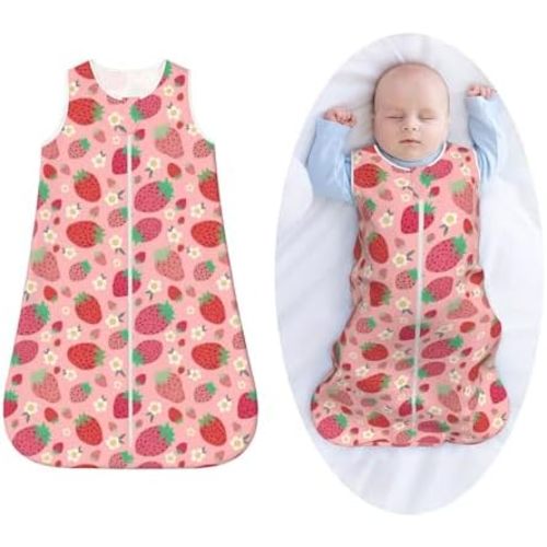 Strawberry Cute Baby Sleep Sack Toddler Wear Blanket Soft Sleeping Bag For Infant Unisex Girls Boys