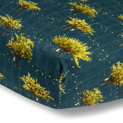 Firefly Bamboo Muslin Fitted Crib Sheet
