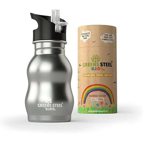 Kids Water Bottle with Straw & Handle