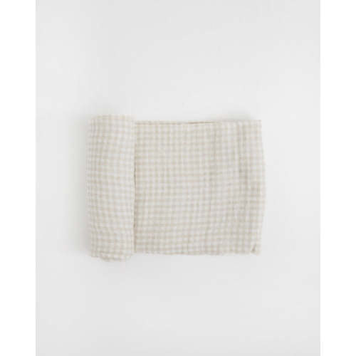 Cotton Muslin Swaddle Blanket - Tan Gingham
– Little Unicorn USA