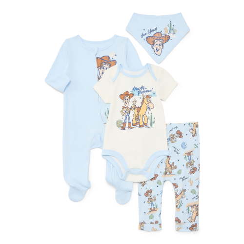Toy Story Baby Layette Newborn Essentials Gift Set, 4-Piece, Sizes Newborn-12 Months