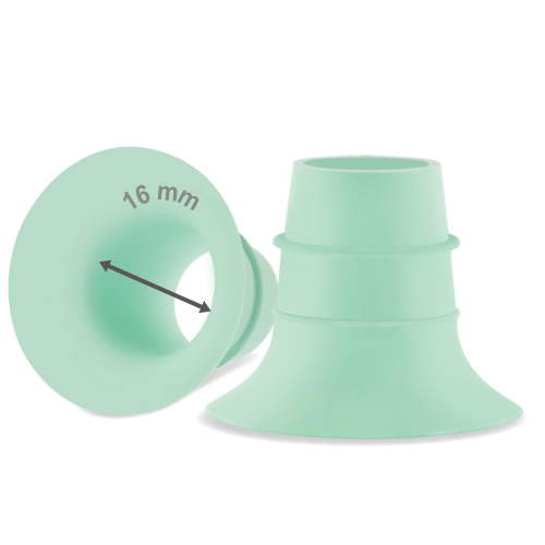 Maymom 16 mm Flange Insert (Green) Compatible with Elvie Single/Double Electric, Elvie Stride 24 mm Cup, 2 pc