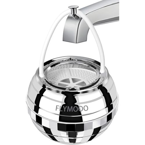 Bath Water Filter for Tub Faucet - 8 Stages Bathtub Water Filter Reduces Contaminants for Softer, Smoother Skin - 2,500 Gallons of Filtration, BPA Free (Silvery)