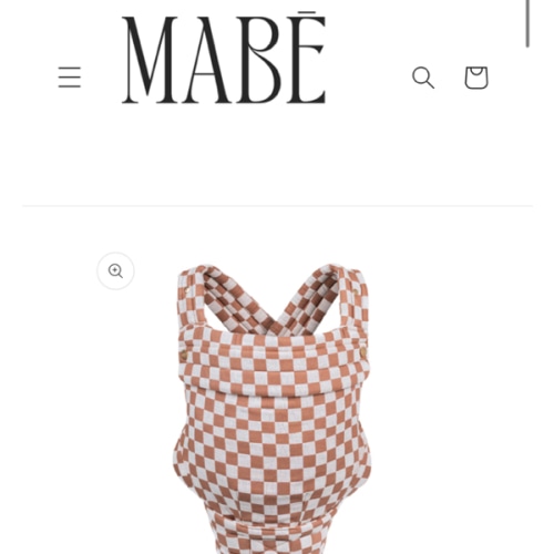 The Monarch Carrier - Mocha Check – Mabē