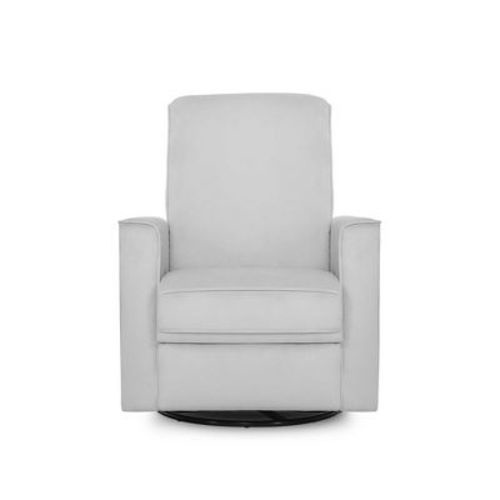 Evolur Raleigh Greenguard Gold Certified Upholstered Plush Seating Glider Swivel & Recliner In Grey