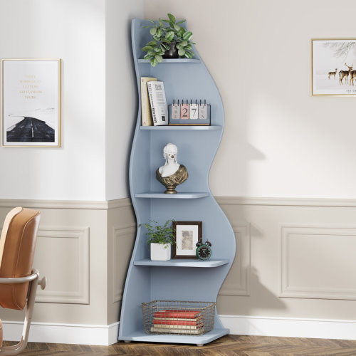 Millwood Pines Arhab Corner Bookcase & Reviews | Wayfair