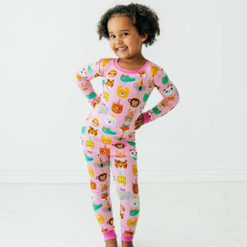 Pink Party Pals Two-Piece Pajama Set - 4T