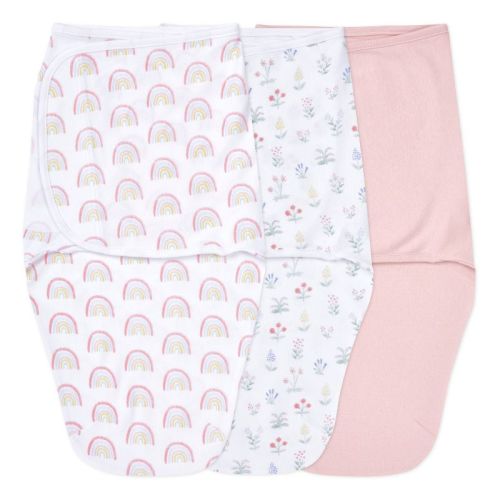 Aden + Anais Essentials Easy Zipless Swaddle Wraps - Safari - 0-3 Months - 3pk