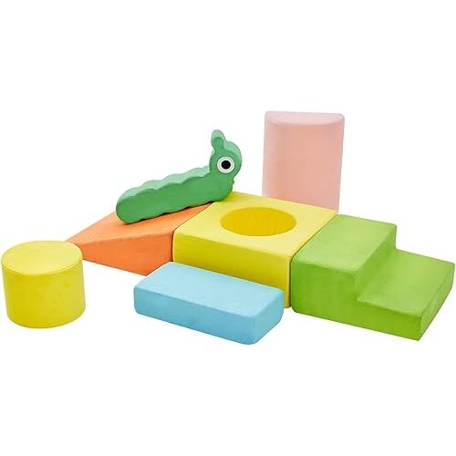 Climbing Toys for Toddlers, Baby Climbing Blocks, 7-Piece Soft Foam Climbing Blocks Set, Baby Climbing Toys, Toddler Playtime Corner Climber Foam Play Gym for Climbing Crawling and Sliding