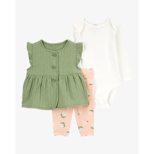 Baby 3-Piece Double Knit Little Vest Set - Carter's | Carter's