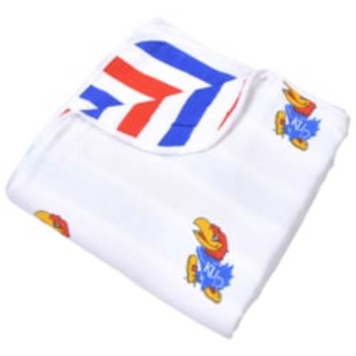 KU Jayhawk Muslin Swaddle