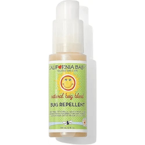 California Baby Natural Bug Repellent Spray | Citronella Bug Spray | DEET-Free | Repels Mosquitoes + Bugs | Allergy Friendly | Great Smell | Baby & Adult Insect Repellent Spray | 59 mL / 2 oz.