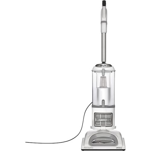 Shark Upright Vacuum, Navigator Lift-Away with Swivel Steering, HEPA Filter, XL Dust Cup, Pet Power, Dusting Brush, and Crevice Tool, Perfect for Pet Hair, White/Silver, NV356E