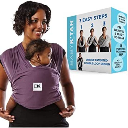 Baby K'tan Original Baby Wrap Carrier: Eggplant Large