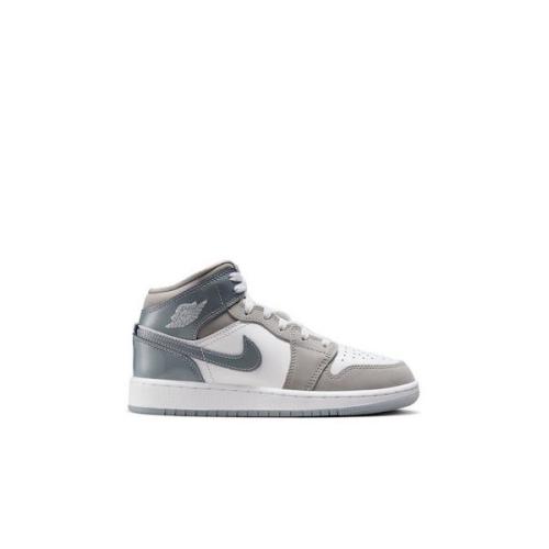 Jordan 1 Mid SE Toddler Boys' "White/Cool Grey/Medium Grey" Shoe