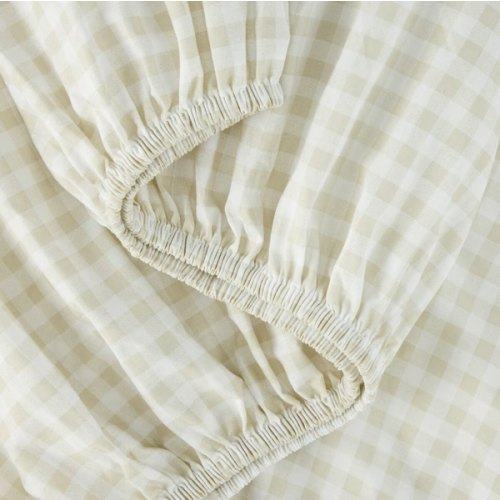 2 Pack Organic Cotton Fitted Cot Sheets - Australiana and Gingham