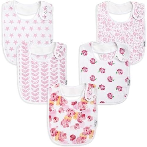 Organic Cotton Bibs for Boys & Girls - Absorbent Baby Bibs, Bandana Bibs, Drool Bibs, Teething Bibs, Toddler Bibs