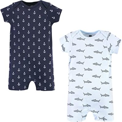 Hudson Baby Unisex Cotton Rompers