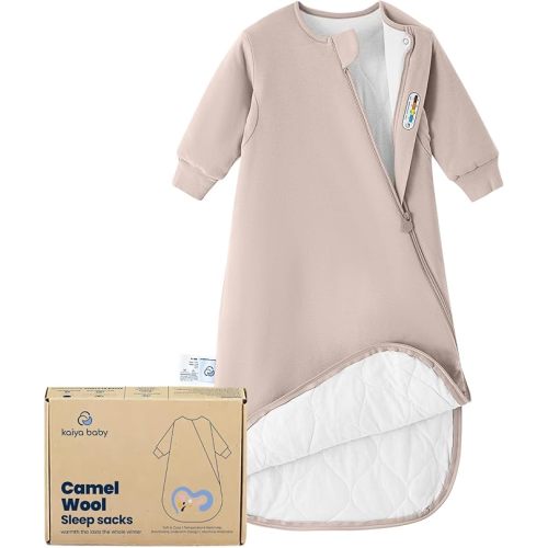 kaiya baby Unisex Sleeping Bag for Babies and Toddlers 2.5 Tog Sleep Sack, Long Sleeve Sleep Sack, Wearable Blanket Baby