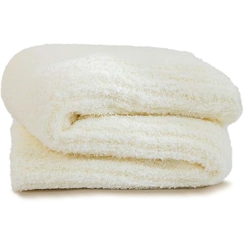 Baby Fluffy Throw Blanket Reversible Ultra Soft Cozy Luxury Blanket, Cream, 28"x40"
