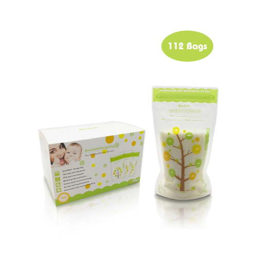 Bimirth 112 PCS Milk Storage Fresh Bags 200ML Capacity Safe Material BPA-free Milk Storage & Freezing Bag Container for Baby Infants