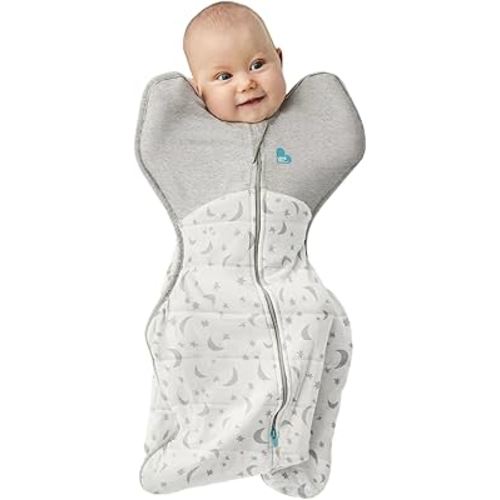 Love To Dream Swaddle Up, Extra Warm for Winter, Baby Swaddle, Arms Up Position, Twin Zip, 3.5TOG Wearable Blanket, Newborn (0-1 Month), White