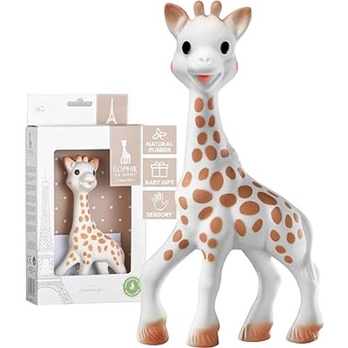 Sophie la girafe | Handcrafted for 60 Years in France | 100% Natural Rubber | Designed for Teething Babies | Awaken All 5 Senses | Easy to Clean | Pack of 1