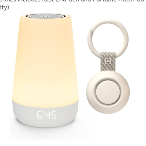 Hatch for Baby Sleep Bundle: Home & Travel Sound Machines Includes Rest 2nd Gen and Portable Hatch Go (Putty)