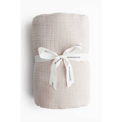 MUSLIN CRIB DUVET COVER SET