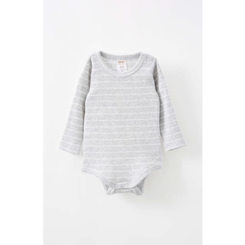 Organic Pointelle Long Sleeve Bubbysuit, 3-6M
