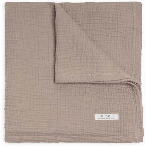 Colored Organics Baby Organic Cotton Swaddle - Infant Receiving Blanket - Beige Muslin