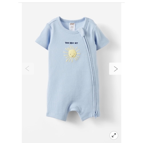 The Billie Short Sleeve Zip Romper