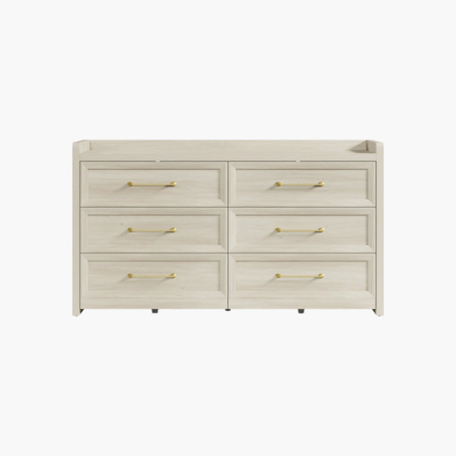 Helio White Dresser with 6 Drawers for Bedroom – SICOTAS