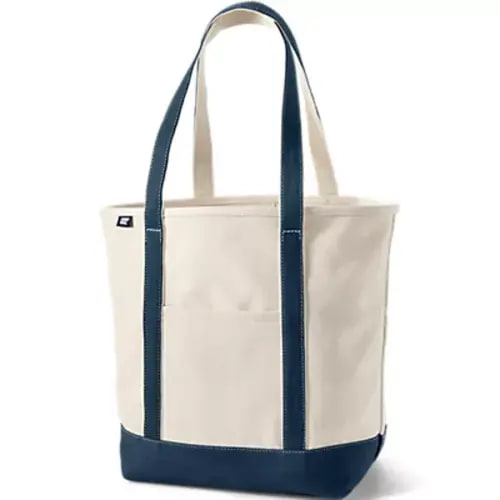 Medium 5 Pocket Open Top Canvas Tote Bag | Lands' End