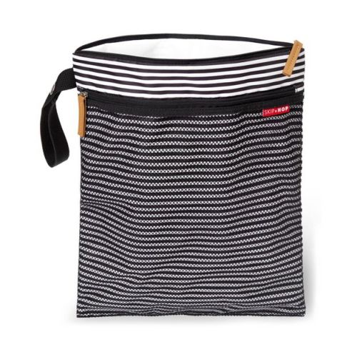 Skip Hop Grab And Go Wet/dry Diaper Bag - Chevron