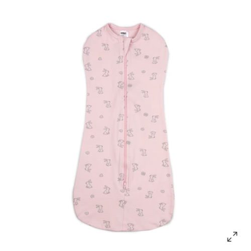 2 Pack Organic Cotton Swaddle Pouches - Bunny