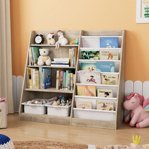 Latitude Run® Maggiorina Kids Standard Bookcase, Storage Book Rack, Organizer Cabinet, Book Display & Reviews | Wayfair