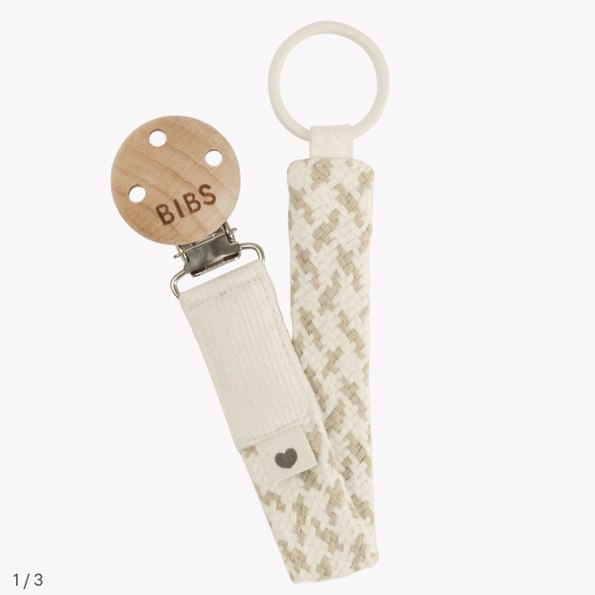 Pacifier Clip - Ivory/Vanilla