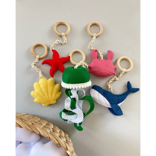Baby Play Gym Toys, Toddler Learning, Montessori Toys, Quiet Fidget, Ocean Nursery Decor, Whale Decor, Wooden Baby Gym, First Time Gift