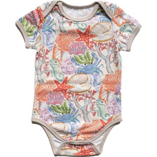 Wren Body Short Sleeves, Ocean Puzzle