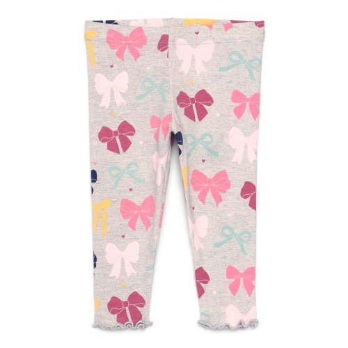 Garanimals Baby Girl Print Jersey Leggings with Lettuce-Edge Hem, Sizes 0M-24M