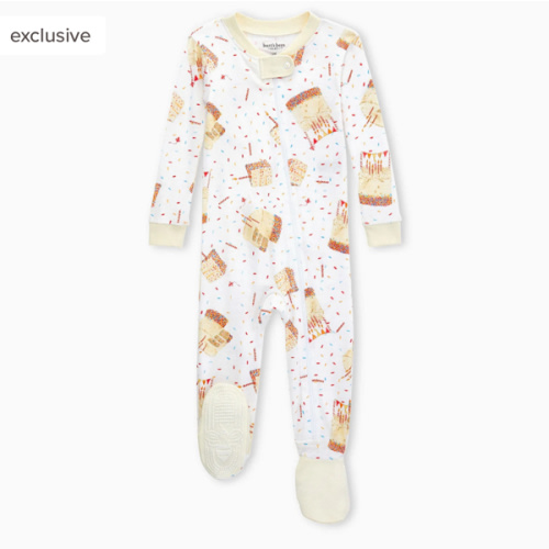 Birthday Cake Organic Cotton One-Piece Sleeper – Burt's Bees Baby