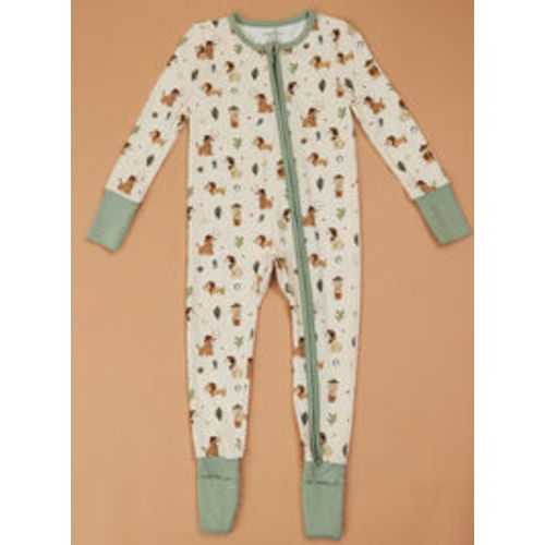 Howdy Hound Sleeper in Ivory & Green | Tullabee
