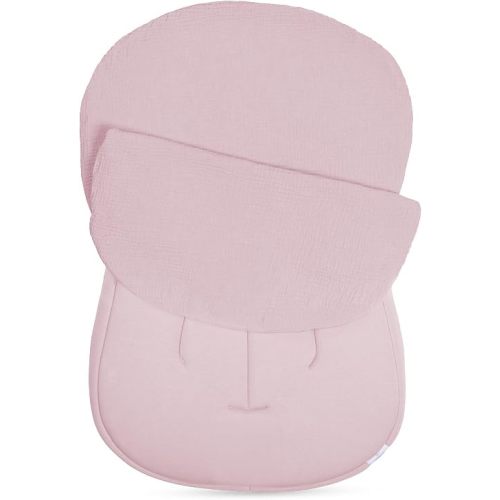 snuggle me Organic Cotton Muslin Newborn Baby Lounger Cover - Petal