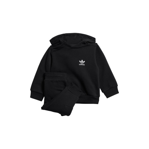 Baby Trefoil Hoodie & Cargo Joggers Set, 3M, Black